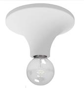 Spotlight Πλαφονιέρα Οροφής 16cm Λευκή με Ντουί E27 6508
