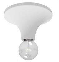 Spotlight Πλαφονιέρα Οροφής 16cm Λευκή με Ντουί E27 6508
