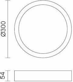 Spotlight Πλαφονιέρα Οροφής Λευκή με Ενσωματωμένο LED 4027