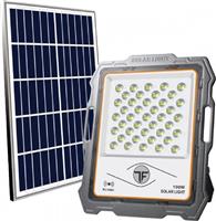 Spotlight Στεγανός Ηλιακός Προβολέας LED 100W Ψυχρό Λευκό 6000K με Αισθητήρα Κίνησης και Τηλεχειριστήριο IP65 6629