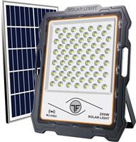 Spotlight Στεγανός Ηλιακός Προβολέας LED 100W Ψυχρό Λευκό 6000K με Αισθητήρα Κίνησης και Τηλεχειριστήριο IP65 6630