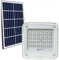 Spotlight Στεγανός Ηλιακός Προβολέας LED 100W Ψυχρό Λευκό 6000K με Τηλεχειριστήριο IP65 6627