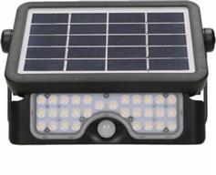 Spotlight Στεγανός Ηλιακός Προβολέας LED 10W Ψυχρό Λευκό 6000K με Αισθητήρα Κίνησης IP65 6488
