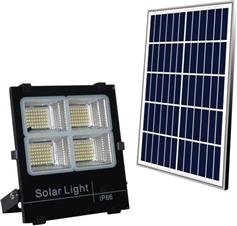 Spotlight Στεγανός Ηλιακός Προβολέας LED 60W Φυσικό Λευκό 4000K με Τηλεχειριστήριο IP66 6610
