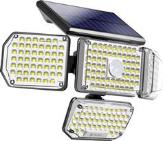 Spotlight Στεγανός Ηλιακός Προβολέας LED 8W Θερμό Λευκό 3000K με Αισθητήρα Κίνησης και Τηλεχειριστήριο IP65 6625