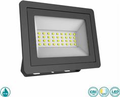 Spotlight Στεγανός Προβολέας LED 30W Ρυθμιζόμενο Λευκό IP66 6044