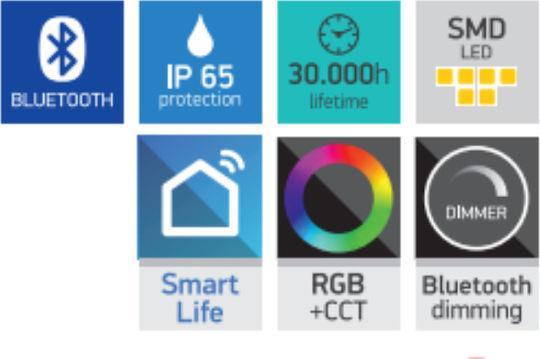 Spotlight Στεγανός Προβολέας LED 45W Φυσικό Λευκό 4000K IP65 6437
