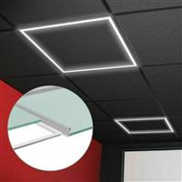 Spotlight Τετράγωνο Χωνευτό LED Panel 40W με Φυσικό Λευκό Φως 4000K 60x60cm 5814
