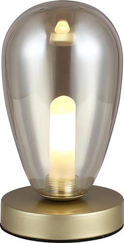 Sun Light Επιτραπέζιο Διακοσμητικό Φωτιστικό με Ντουί για Λαμπτήρα G9 σε Καφέ Χρώμα BORRO-1T-GD