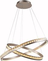 Sun Light Κρεμαστό Φωτιστικό Χρυσό LED με Θερμό Λευκό Φως 95W 3000K LUXOR-8+6