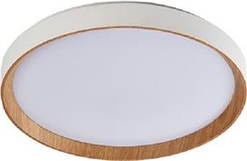 Sun Light Μεταλλική Πλαφονιέρα Οροφής με Ενσωματωμένο LED σε Λευκό χρώμα ROBLE-500-W