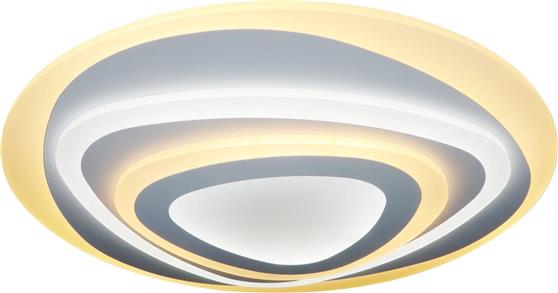Sun Light Μοντέρνα Μεταλλική Πλαφονιέρα Οροφής με Ενσωματωμένο LED σε Ασημί χρώμα 50cm 2007