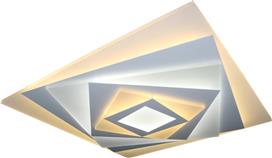 Sun Light Μοντέρνα Μεταλλική Πλαφονιέρα Οροφής με Ενσωματωμένο LED σε Ασημί χρώμα 55cm 2006