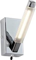 Sun Light Μοντέρνο Φωτιστικό Τοίχου με Ενσωματωμένο LED και Θερμό Λευκό Φως σε Ασημί Χρώμα Πλάτους 6cm LW1059-1W