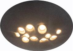 Sun Light Πλαφονιέρα Οροφής SELENE-R-BK