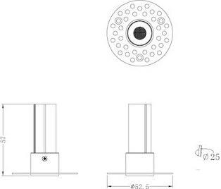 Sun Light Χωνευτό Σποτ OGIO-20-T