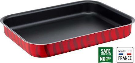 Tefal J5714782 Tempo Flame Ταψί Ορθογώνιο Αλουμινίου με Αντικολλητική Επίστρωση 31x24cm