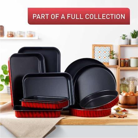 Tefal J5714782 Tempo Flame Ταψί Ορθογώνιο Αλουμινίου με Αντικολλητική Επίστρωση 31x24cm