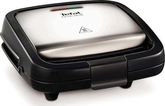 Tefal SM193D Croc Time Τοστιέρα για 2 Τοστ 700W Μαύρη