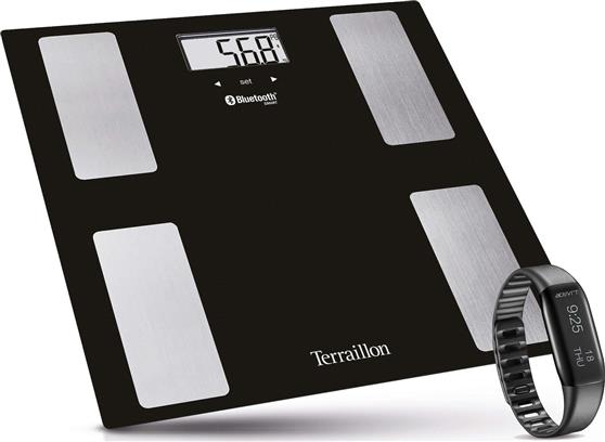 Terraillon 14925 Web Coach Bluetooth Kit Smart Ζυγαριά με Λιπομετρητή & Bluetooth σε Μαύρο χρώμα