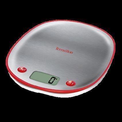 Terraillon GR14504 Macaron Inox Ψηφιακή Ζυγαριά Κουζίνας 1gr/5kg Cerise