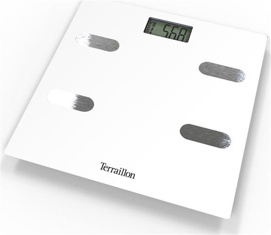 Terraillon GR14553 Fitness Ψηφιακή Ζυγαριά με Λιπομετρητή σε Λευκό χρώμα
