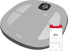 Terraillon GR14710 Master Fit Smart Ζυγαριά με Λιπομετρητή σε Ασημί χρώμα