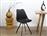 The Home Deco Factory Atom Καρέκλα Τραπεζαρίας από Πολυπροπυλένιο Black 52x47x82cm HD0483