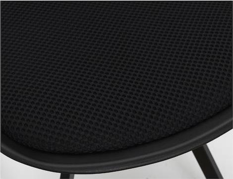 The Home Deco Factory Atom Καρέκλα Τραπεζαρίας από Πολυπροπυλένιο Black 52x47x82cm HD0483