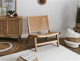 The Home Deco Factory Bali Πολυθρόνα Καφέ 64x71x75cm HD0333