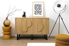 The Home Deco Factory Calypso Μπουφές από Ξύλο & Μέταλλο Απόχρωση Ξύλου 120x40x79cm HD0433
