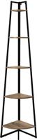 The Home Deco Factory Γωνιακή Ραφιέρα Δαπέδου Καφέ 34.5x34.5x180cm HD51901