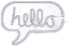 The Home Deco Factory Hello Διακοσμητικό Φωτιστικό Πίνακας Neon Διάφανο LA10425
