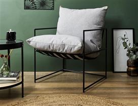 The Home Deco Factory Jonas Πολυθρόνα Μαύρη 61x62.5x61cm HD7643