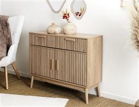 The Home Deco Factory Klaus Μπουφές Ξύλινος με Συρτάρια Απόχρωση Ξύλου 100x35x80cm HD0091YGO