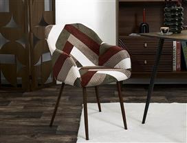 The Home Deco Factory Πολυθρόνα Πολύχρωμη 55.5x61x82cm HD0548