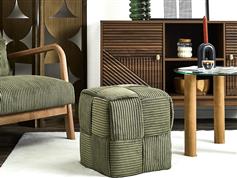 The Home Deco Factory Scott Πουφ Σκαμπό Πράσινο 36x36x38cm 346000073