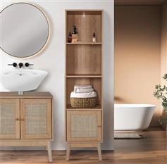 The Home Deco Factory Στήλη Μπάνιου Δαπέδου Μ40xΒ30xΥ160cm Μπεζ
