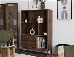 The Home Deco Factory Tiffany Βιβλιοθήκη Καφέ 100x35x140cm 348700011