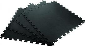 Toorx MAT-60 Δάπεδα Παζλ Γυμναστηρίου Μαύρα 61x61x1.2cm 4τμχ