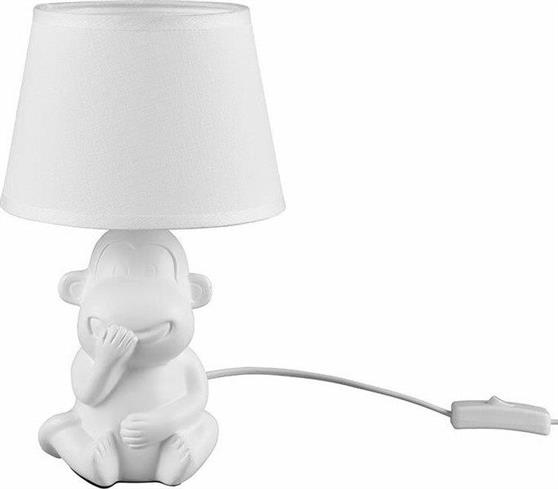 Trio Lighting Abu Πορτατίφ με Λευκό Καπέλο και Λευκή Βάση R50851001