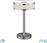 Trio Lighting Agento Πορτατίφ με Ασημί Καπέλο και Ασημί Βάση