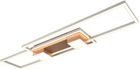 Trio Lighting Albany Πλαφονιέρα Οροφής 100cm Καφέ με Ενσωματωμένο LED και Τηλεχειριστήριο 647710465