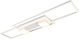 Trio Lighting Albany Πλαφονιέρα Οροφής 100cm Λευκή με Ενσωματωμένο LED και Τηλεχειριστήριο 647710431
