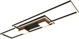 Trio Lighting Albany Πλαφονιέρα Οροφής 100cm Μαύρη με Ενσωματωμένο LED και Τηλεχειριστήριο 647710432