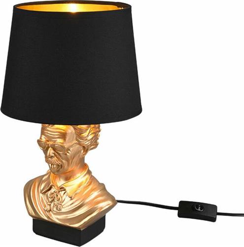 Trio Lighting Albert Πορτατίφ με Μαύρο Καπέλο και Χρυσή Βάση R50311080