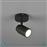 Trio Lighting Angelo Μονό Σποτ με Ντουί GU10 Μαύρο