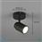 Trio Lighting Angelo Μονό Σποτ με Ντουί GU10 Μαύρο