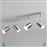 Trio Lighting Angelo Σποτ με 4 Φώτα και Ντουί GU10 Ασημί