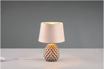 Trio Lighting Ariana Πορτατίφ για Ντουί E14 με Μπεζ Καπέλο και Χάλκινη Βάση R51531044